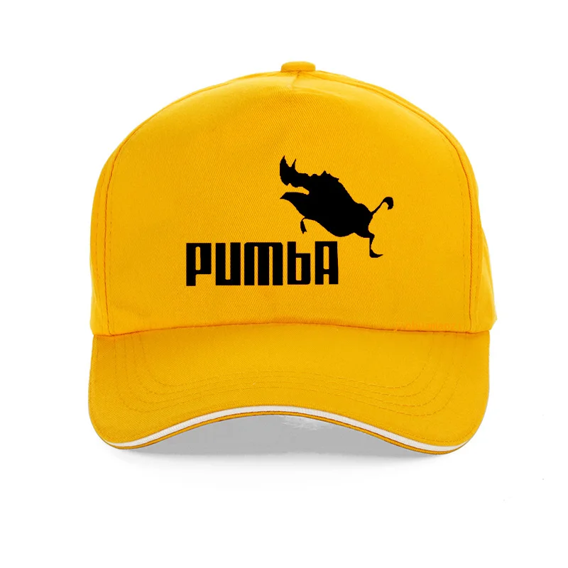 Смешная шапка Милая homme Pumba бейсболка s для мужчин и женщин хлопок крутая хип-хоп шляпа от солнца унисекс с надписью Snapback шляпа бренда Gorra hombre - Цвет: Цвет: желтый