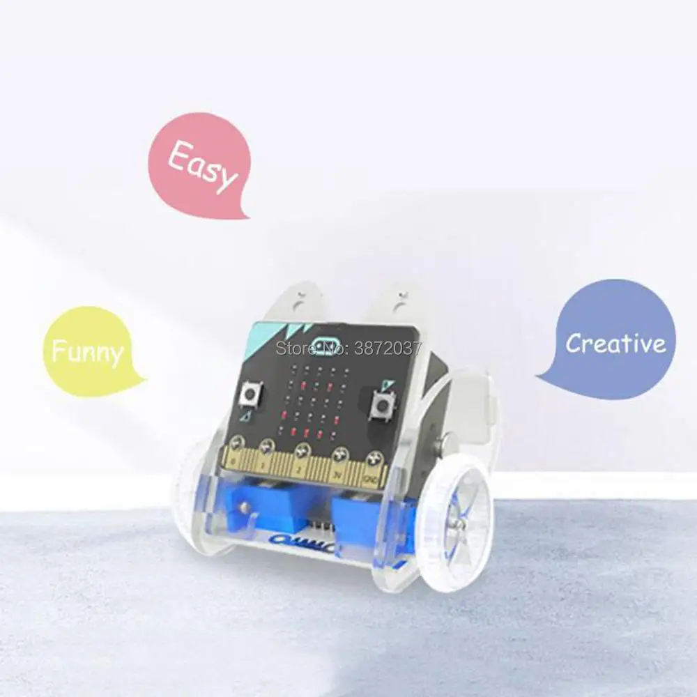 DIYamll кольцо: bit car v2 для micro:bit (без micro:bit) маленькая смарт машина DIY|Модули умного