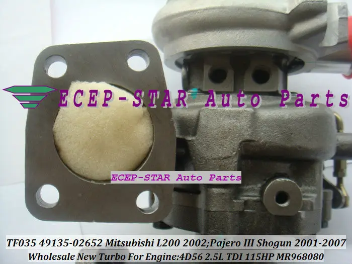 TF035 VGT 49135 02652 MR968080 турбо для Mitsubishi L200 02 Challanger Pajero III W200 Shogun 2001 07 4D56 2.5L TDI|vgt|vgt turbow200 |