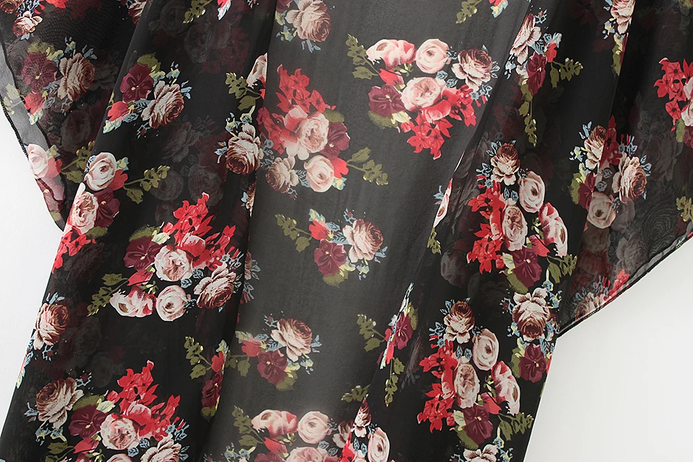 Женская длинная шифоновая накидка-кимоно, кардиган Blusa Feminina, повседневные рубашки, куртки, длинные пляжные накидки, топы blusa femin