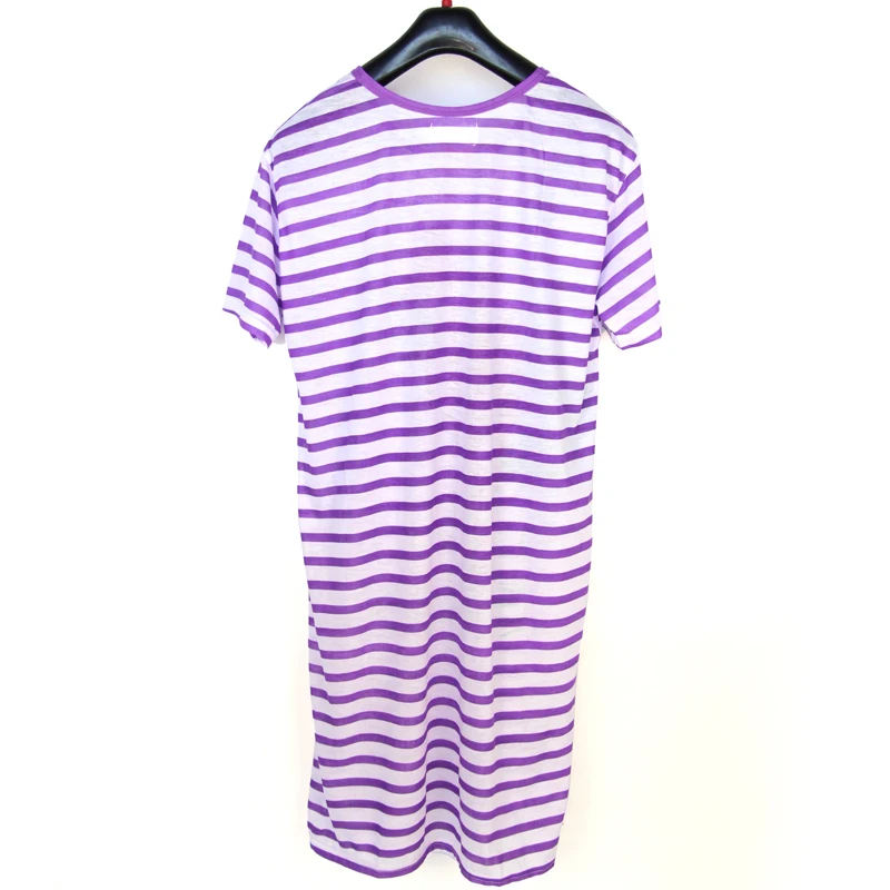 BFDADI/2018 Новая Мода Ночная рубашка 6 стилей мультфильм лошадь Для женщин в полоску