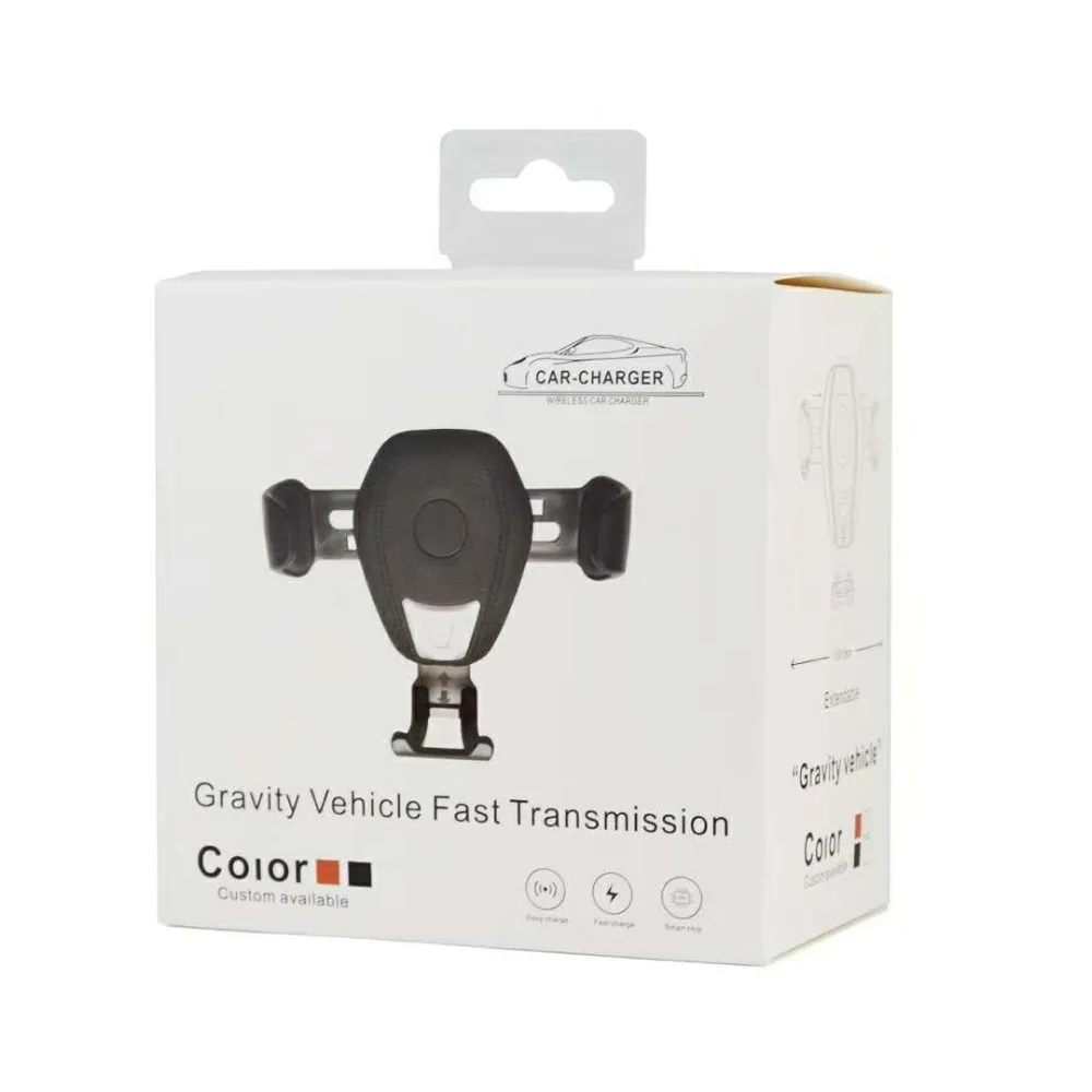 

Universal New Design QI Wireless Air Vent Car Phone Holder For iPhone For Samsung Note9 Note8 S9 S8 Gravity Car Phone Holder
