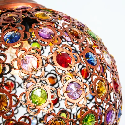 Богемные красочные хрустальные светодиодные люстры освещение для столовой