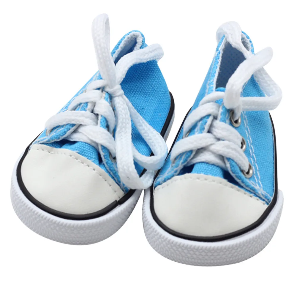 Детские куклы крутая мода холст кружево до спортивная обувь для 18 дюймов