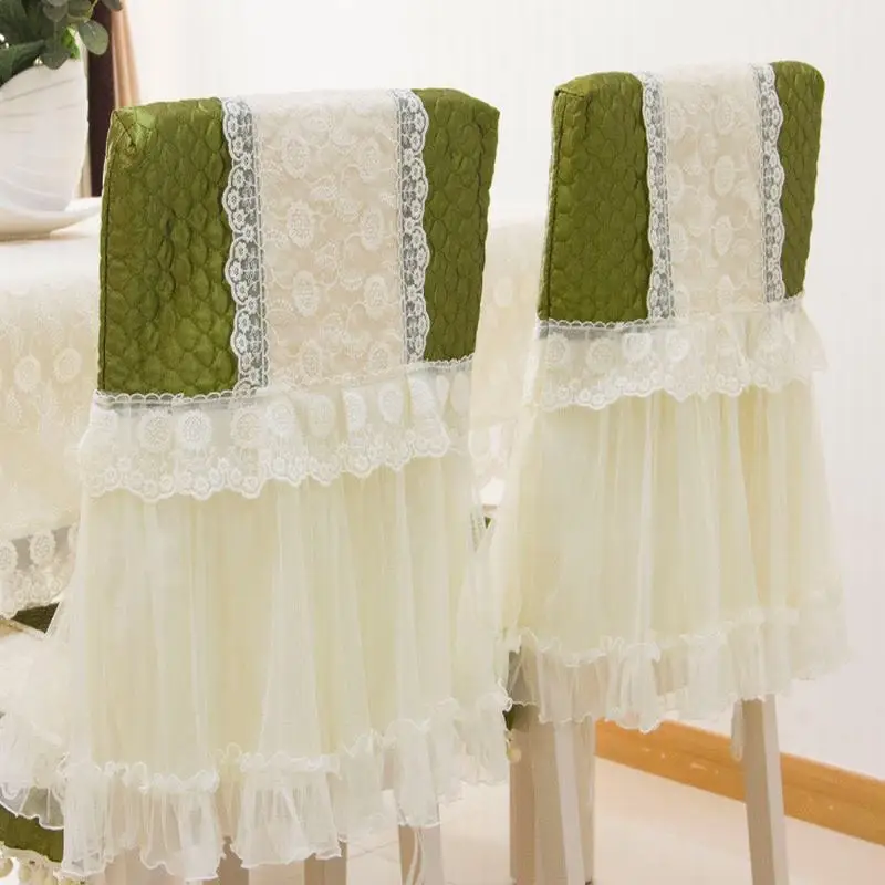 Пасторальное романтичное Белое кружево Цветочный дом кухня вечерние набор