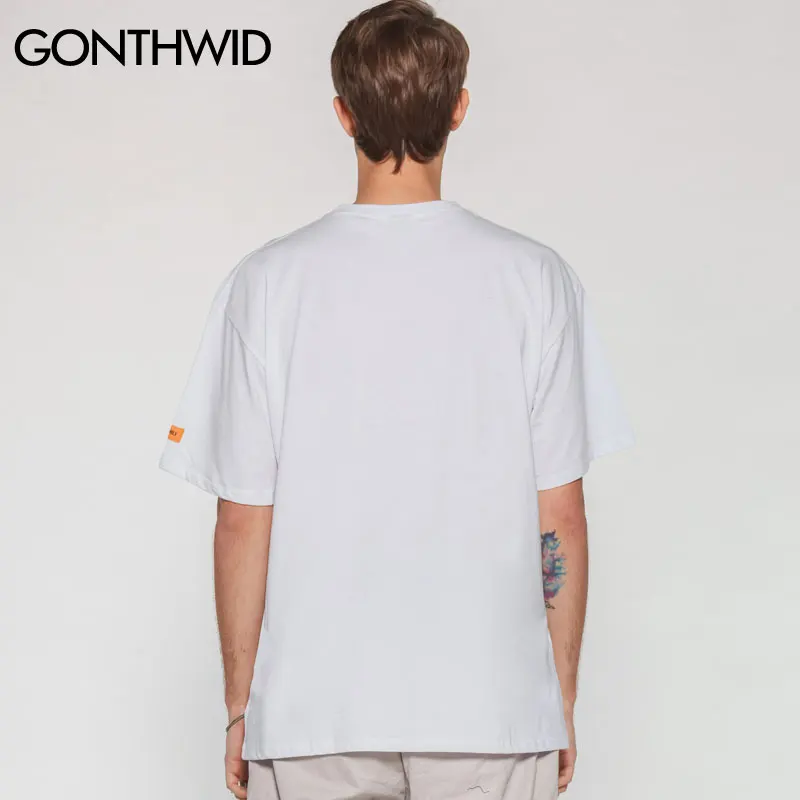GONTHWID Hack System Graphic Printed Tshirts Men Hip Hop Casual Short Sleeve Crewneck Cotton T Shirts 2019 Male Stree Tops Tees | Мужская