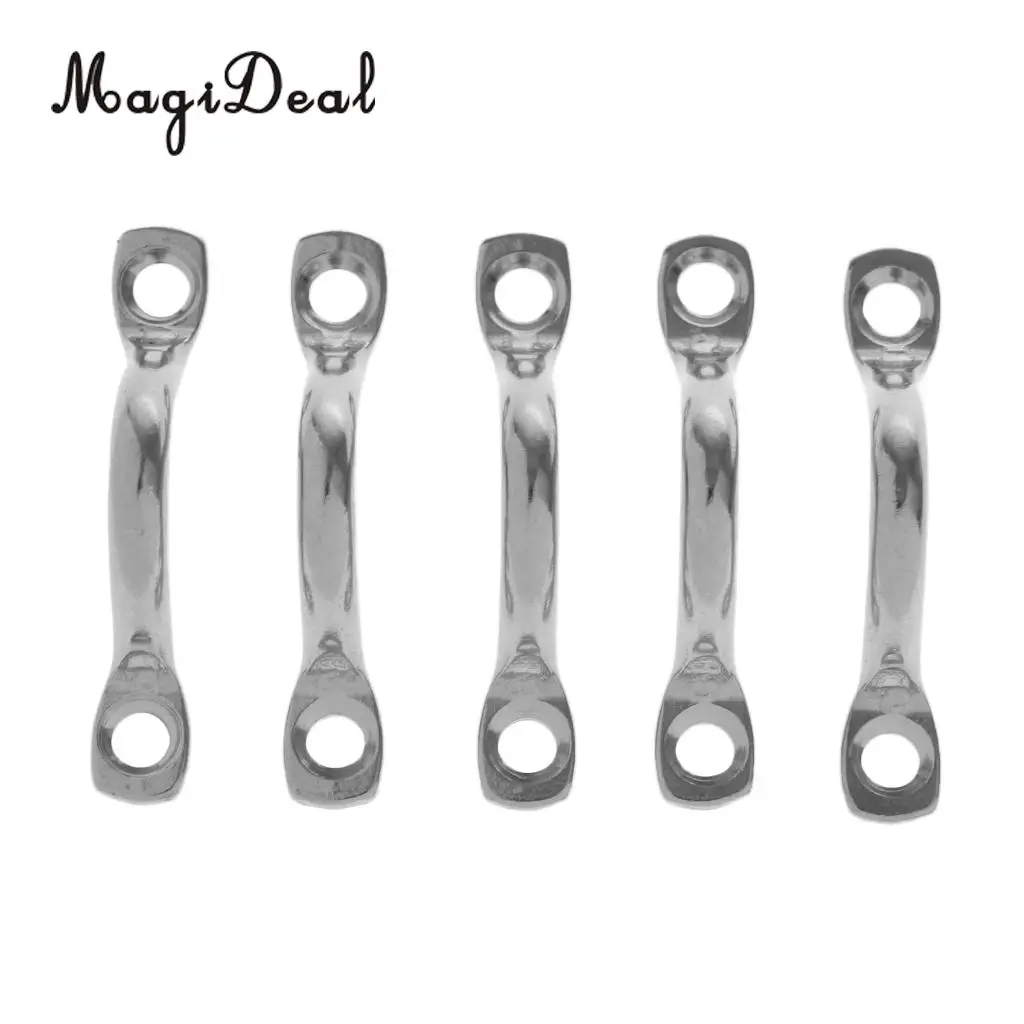 MagiDeal 5 шт. накладки из нержавеющей стали глазные ремни привязать якорь палубные