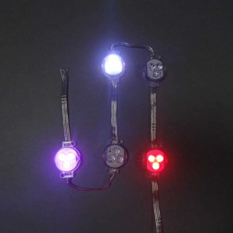 200 шт. DC12V ws2811/1908 IC D30 диаметр 30 мм 5050SMD RGB 3 светодиода светодиодный пиксельный
