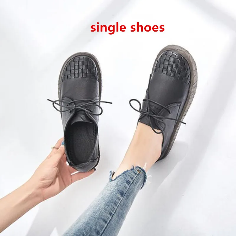 

2019 New Fashion Soft Comfortable Women Sneakers Shoes Breathable Real Leather Shoes Women Sandals Flat Single Casual Sneakers