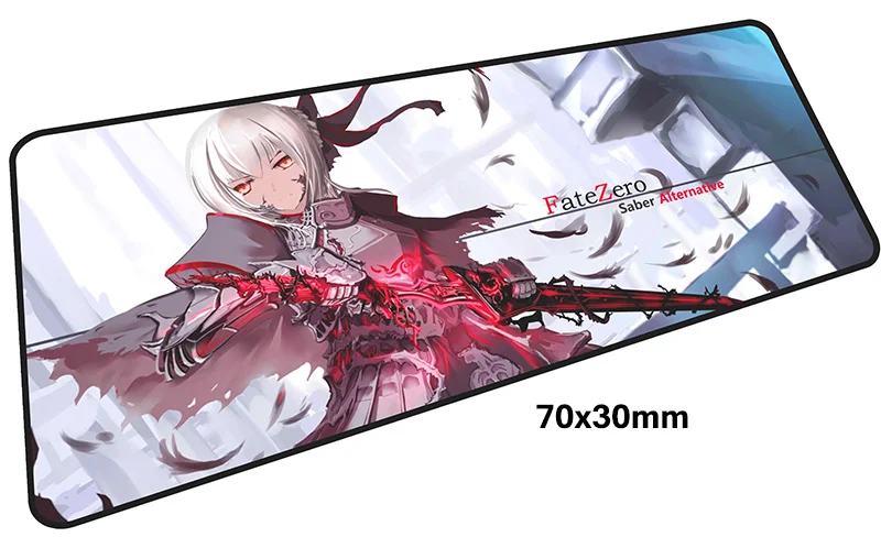 Size 700x300X2MM Fate Saber Коврик для мыши геймер 700x300 мм notbook коврик для мыши большой игровой коврик для мыши большой властный коврик для мыши ПК настольный коврик для мыши - Цвет: Size 700x300X2MM