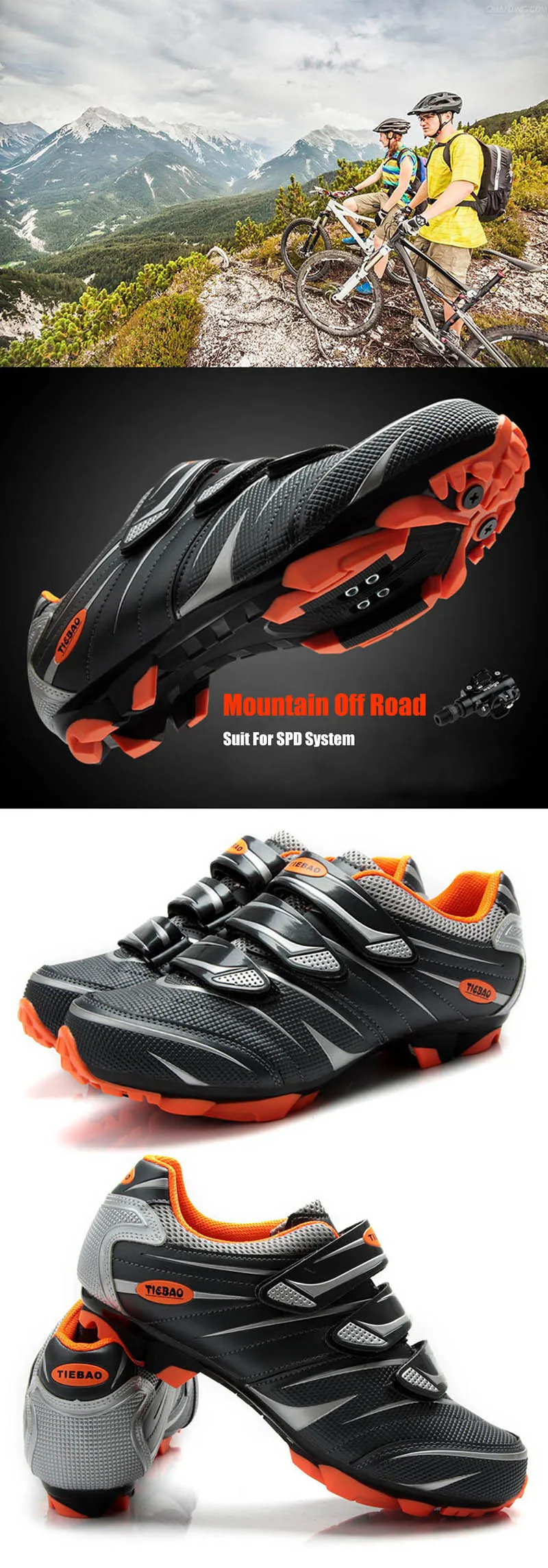 Tiebao велосипедная обувь MTB SPD педали Мужская дышащая обувь для гонок Zapatos De Ciclismo обувь для горного велосипеда спортивная обувь для езды