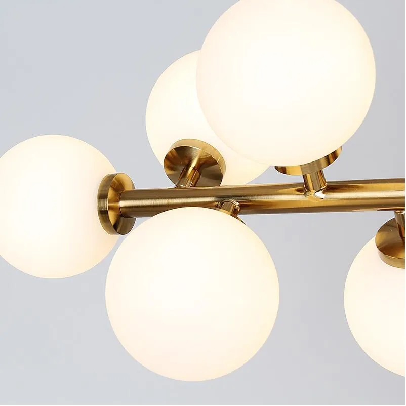 Светодиодные стеклянные подвесные светильники W100 см потолочные лампы с 16