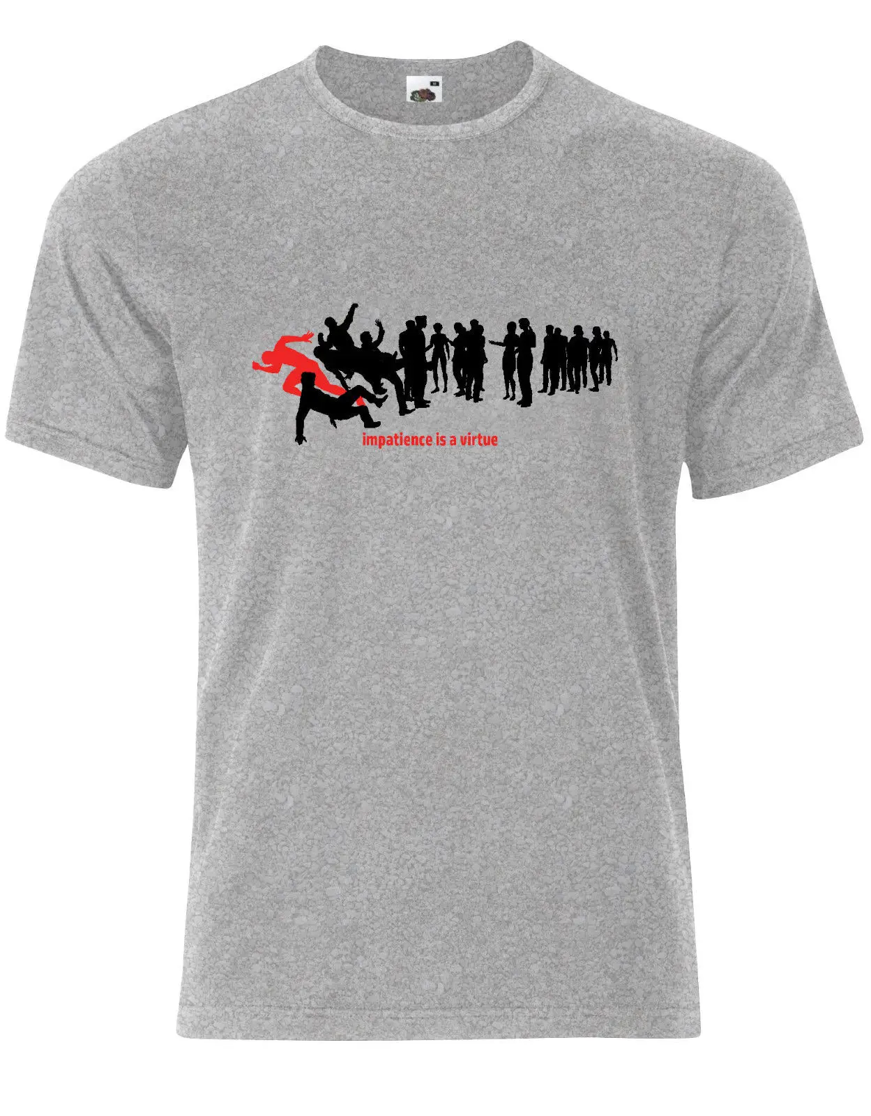 Men's Fashion t-shirt Impatience is a Virtue Speedy Motivational Funny Mens Tee Shirt Top AJ40 |