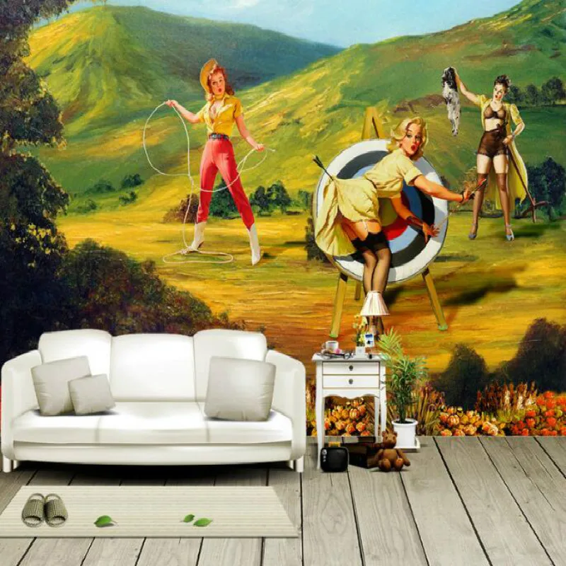 Уличная красота с горами большие фрески обои для гостиной спальни 3d рисования