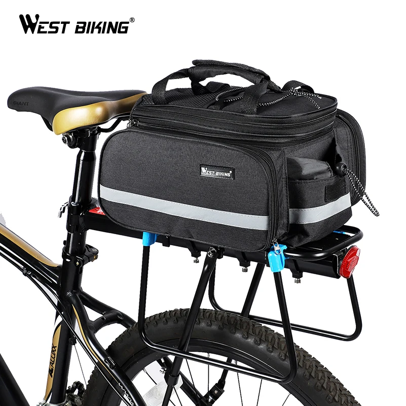 WEST BIKING велосипед 3 в 1 сумка для багажника дорожная сумка для горного велосипеда велосипедная двухсторонняя задняя стойка для багажника на заднее сиденье