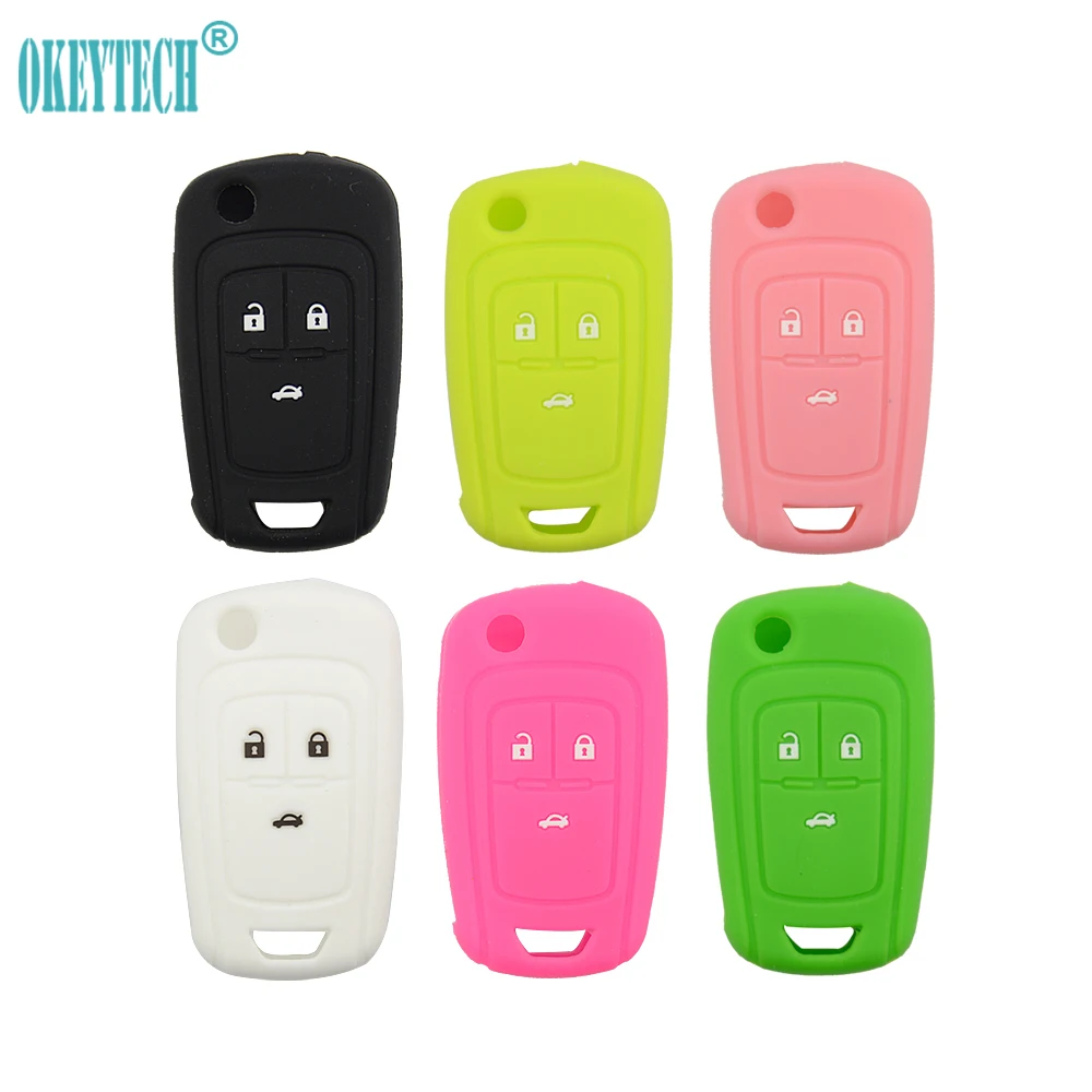 OkeyTech силиконовый Автомобильный Дистанционный защитный чехол для ключа Buick ENCORE