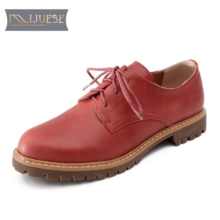 MLJUESE/2018 женская обувь на плоской подошве из коровьей кожи Винтажная верблюжьего