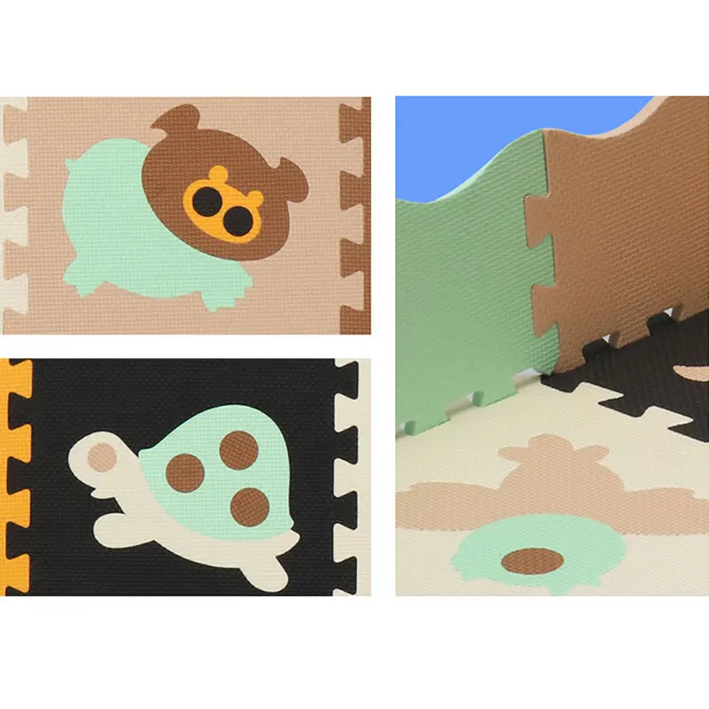 Детский коврик головоломка с животными EVA пены детский игровой шить детей