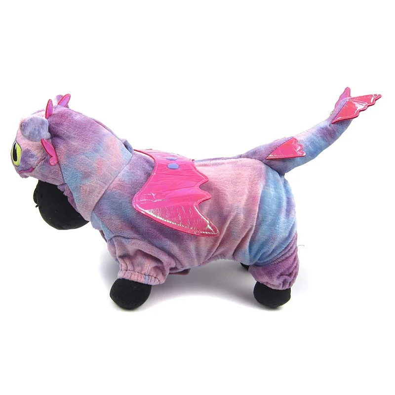Флисовый лежак для животных кошка собака костюмы Fly Dragon собачий наряд Хэллоуина