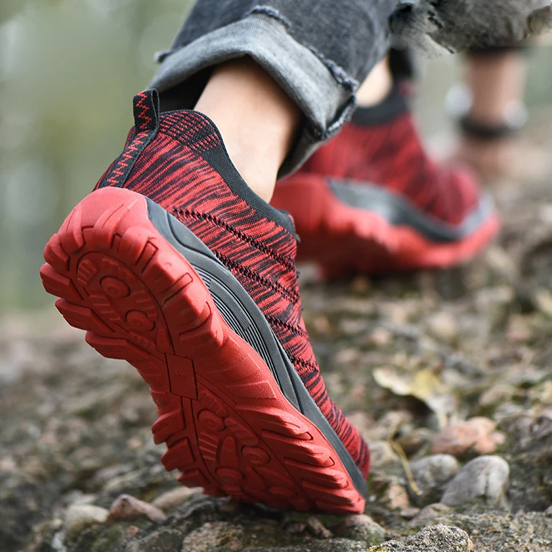 Дышащая мужская защитная обувь Рабочая со стальным носком для строительства |