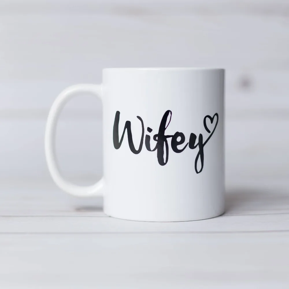 Wifey& Hubby кружка, кофейная кружка, подарок для пар, подарки ко дню Святого Валентина, кружка для кофе и молока
