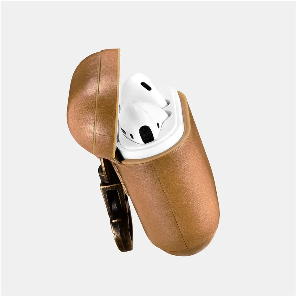 Кожа Защитный чехол для Apple AirPods кожного покрова IPad Air стручки 4 вида цветов
