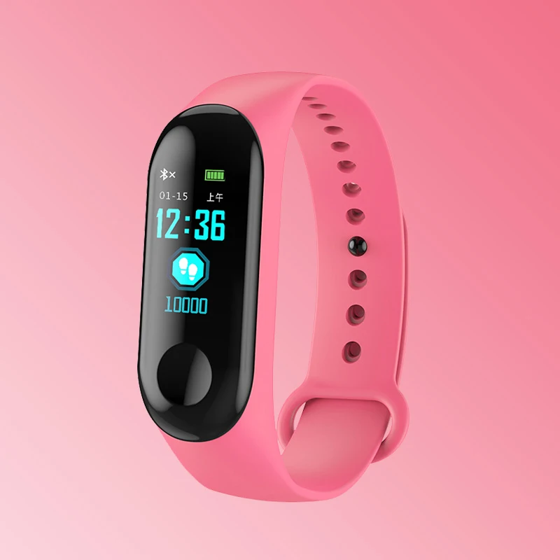 pink Модные цифровые часы для фитнеса, мужские часы, шагомер, IP68, водонепроницаемые, спортивные, для бега, мужские часы для Android IOS, relogio inteligen - Цвет: pink