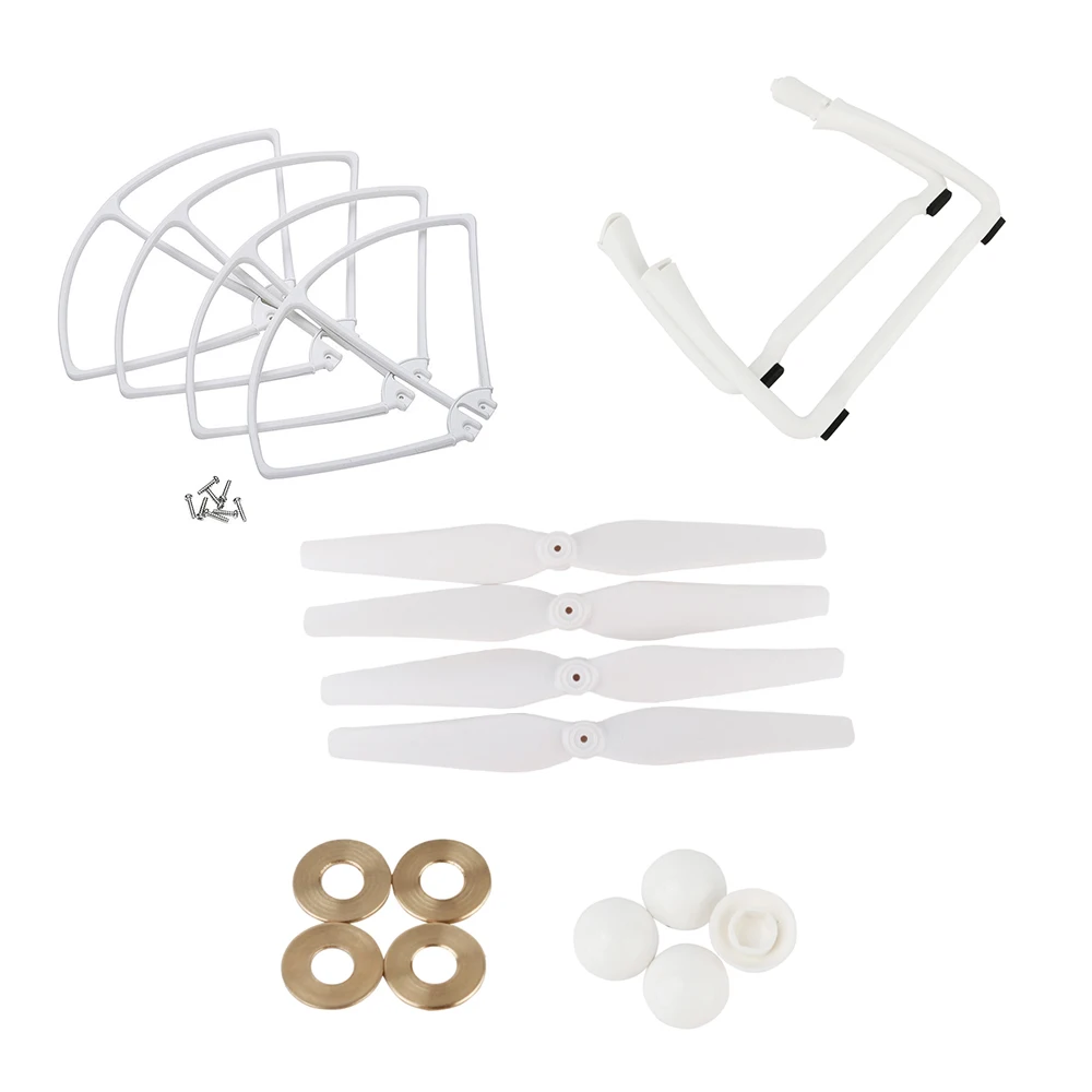 WhiteBladeProGaCapLD SJRC S70W запчасти модернизированные запасные части пропеллеры лезвия посадочный двигатель подшипник Замена для RC Дрон Квадрокоптер вертолет - Цвет: WhiteBladeProGaCapLD