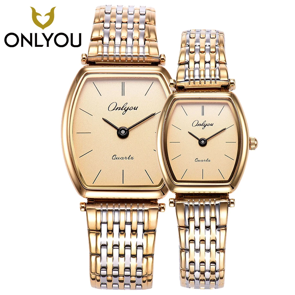 ONLYOU 2 шт. любителей смотреть для женщин непромокаемые наручные часы мужчин