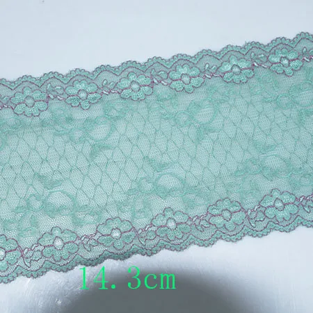 1YARD 14.3cm Кружевная кружевная юбка, цветные тканые аксессуары для одежды, аксессуары для одежды, кружевные украшения, материалы ручной работы - Цвет: 1YARD 14.3cm