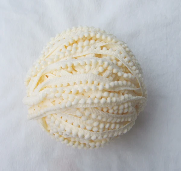 5 ярдов милый кремовый цвет полиэстер помпон бахрома мини отделка draper мяч