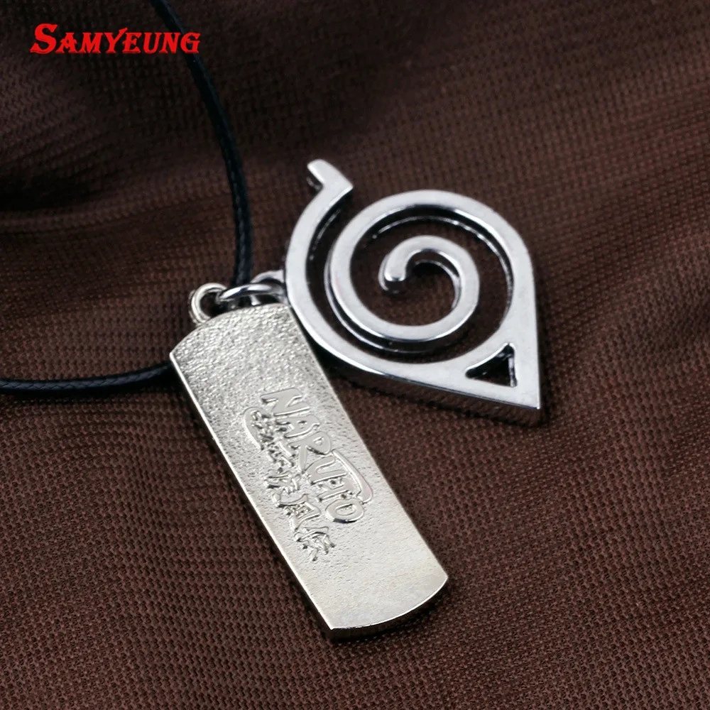 Samyeung Аниме Наруто кожа цепи Цепочки и ожерелья Homme Косплэй Какаши мужской Neckless