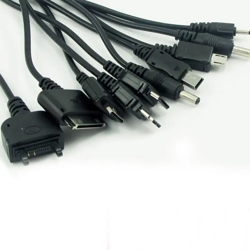 Универсальный телефон usb зарядный кабель Multicharger 10 видов 1-to-10cord Мощность Соединительный кабель Y/USB/удлинитель#1030