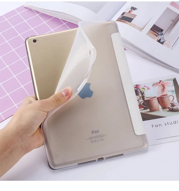 Мягкий чехол на заднюю панель с мультипликационным рисунком для iPad Air 1/2, iPad, чехол для iPad 234 Pro 10,5 mini 12345, автоматическое Пробуждение/выключение
