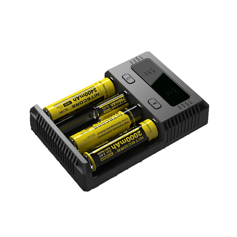 Nitecore Новый I4 зарядное устройство ЖК дисплей интеллектуальная схема Зарядка для