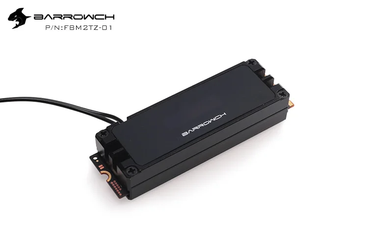 Black Радиатор жесткого диска BARROWCH для 2280 \ 22110 M.2 SSD компьютерный жесткий диск тепловыделение OLED температурный дисплей FBM2TZ-01 - Цвет лезвия: Black