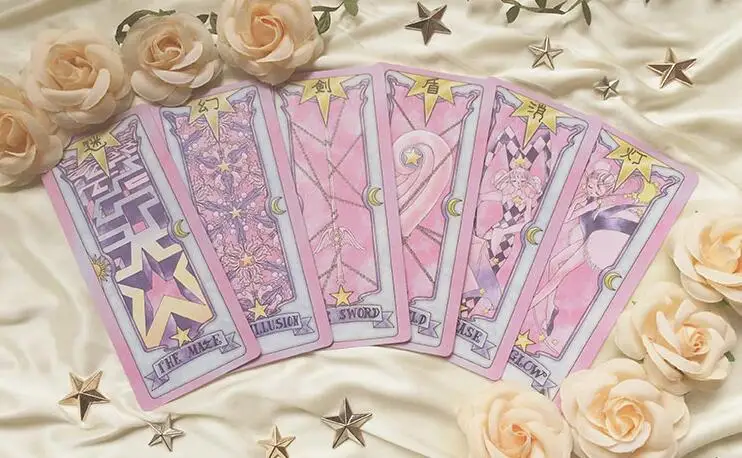 В наличии DIY Японские Аниме карты Таро 56 шт./компл. CardCaptor Сакура Клоу + волшебная