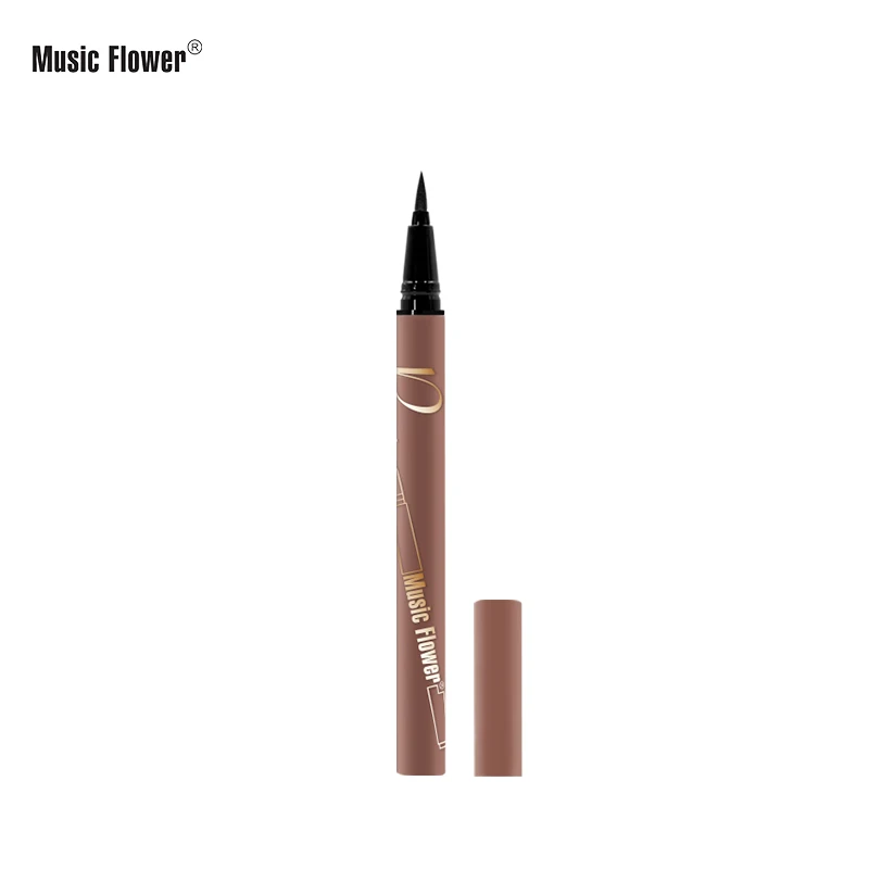 Music Flower New Press Liquid Eyeliner Black Waterproof Quick Dry Comestics Eye Liner Makeup Tools |