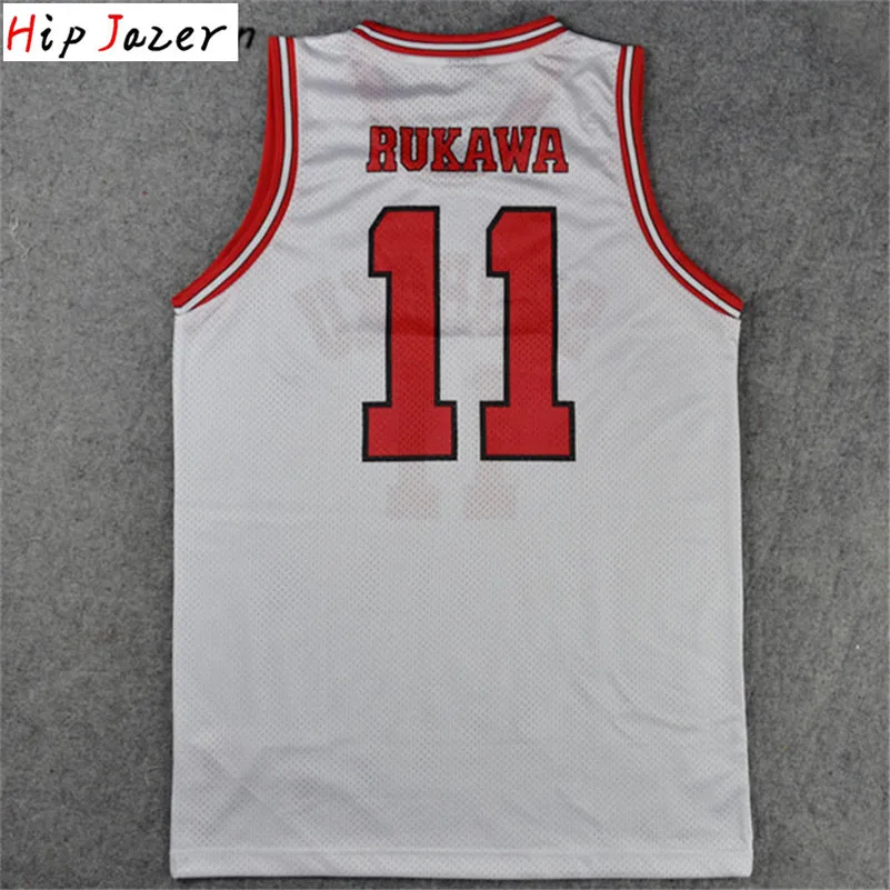 Хипджазер Slam dunk Косплей Shohoku Sakuragi 10# Hanamichi 11# Rukawa Kaede Баскетбол Джерси спортивные баскетбольные футболки для хипхопа