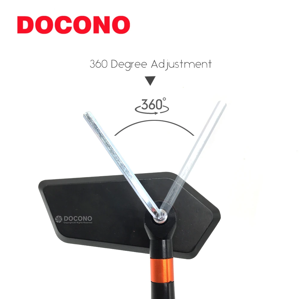 DOCONO 2 шт. сплав универсальный скутер мотоцикл боковое зеркало заднего вида CNC мото скутер мотоцикл зеркало заднего вида черный