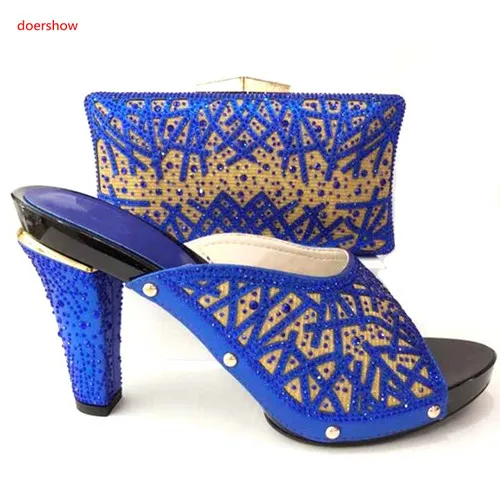 Doershow/Итальянская обувь с сумочкой в комплекте вечерние туфли и сумочка