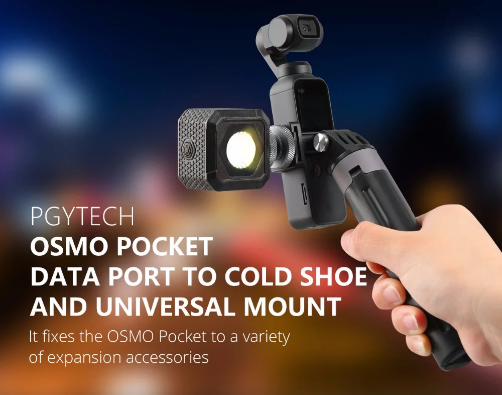 Для DJI Osmo Pocket Video Setup крепление для микрофона Vlogging L кронштейн светодиодный светильник подставка для микрофона для DJI Pocket аксессуары комплект расширения