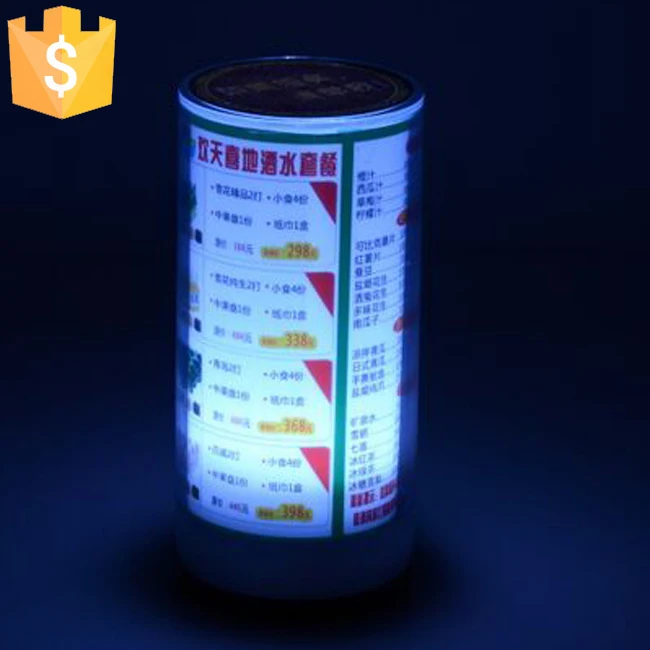 Современное меню освещение для еды 7 цветов меняющаяся креативная ресторанная