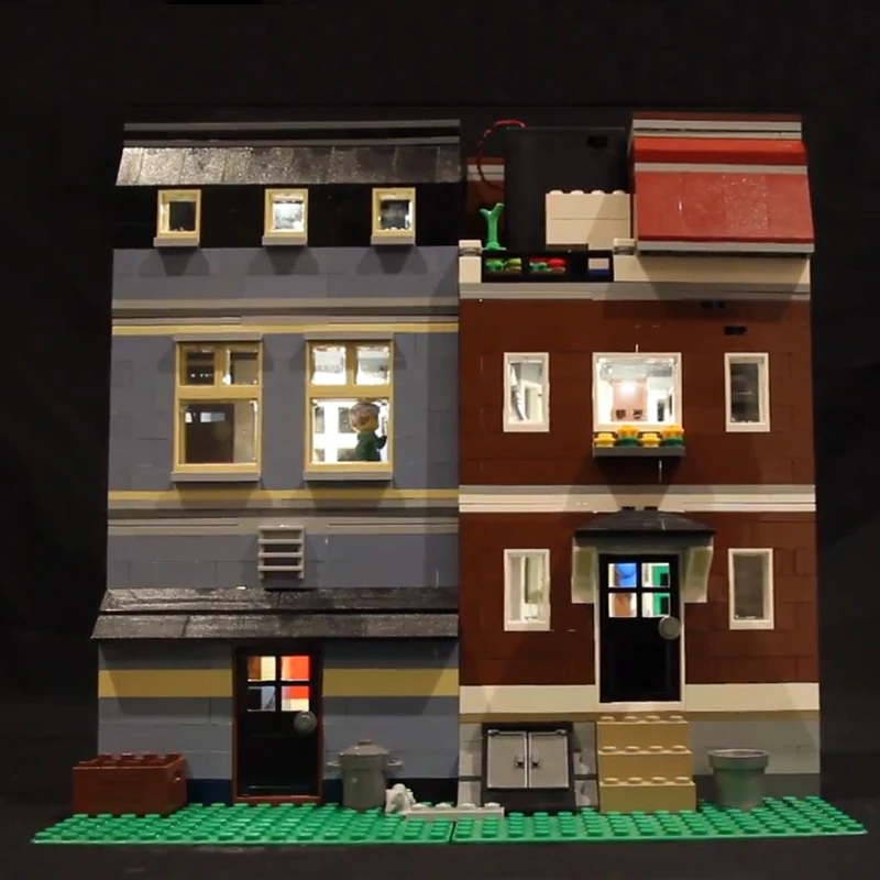 Светодиодный светильник для Lego 10218 строительные блоки Городской офис создатель