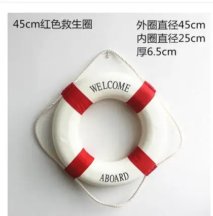 Спасательный круг из пенопласта в средиземноморском стиле украшение для