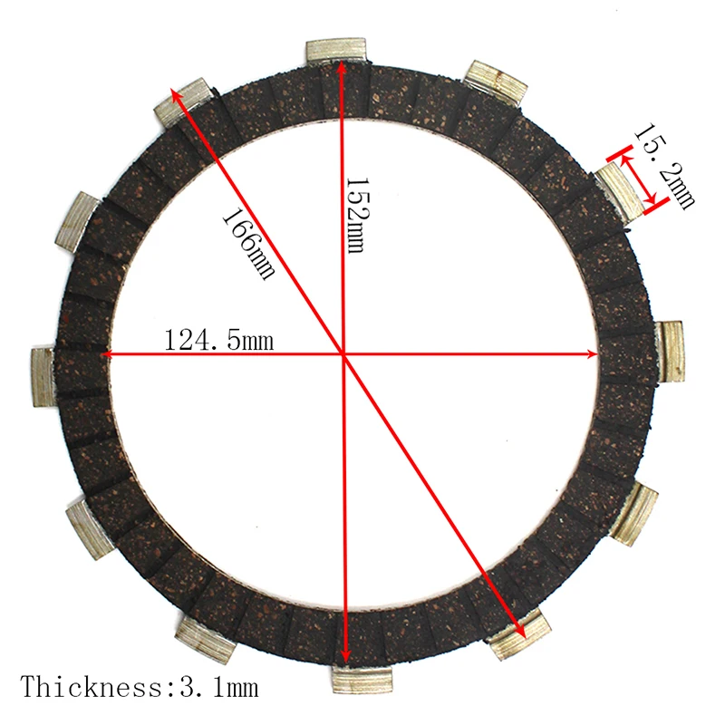 Дорожный страсть 11 шт набор фрикционных дисков сцепления мотоцикла для Yamaha XV1900 XV