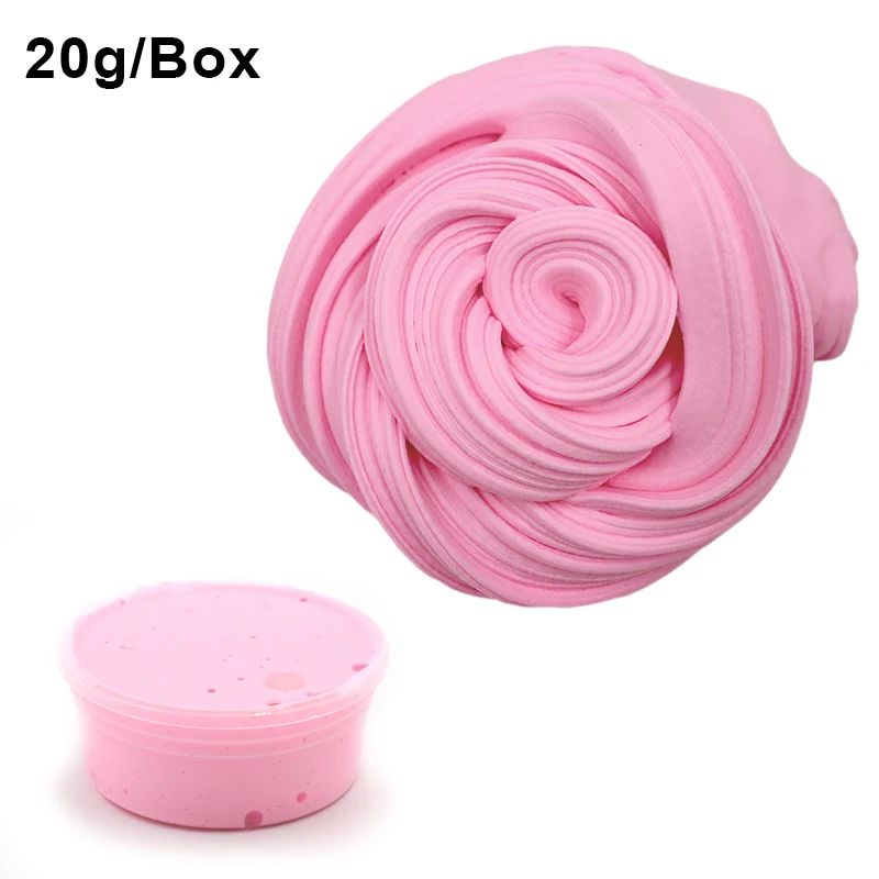 Pink Slime Кристальный клей для слизи, прозрачный пушистый Лизун, глина из глины, легкая полимерная глина, мягкая детская антистрессовая игрушка, принадлежности - Цвет: Pink Slime