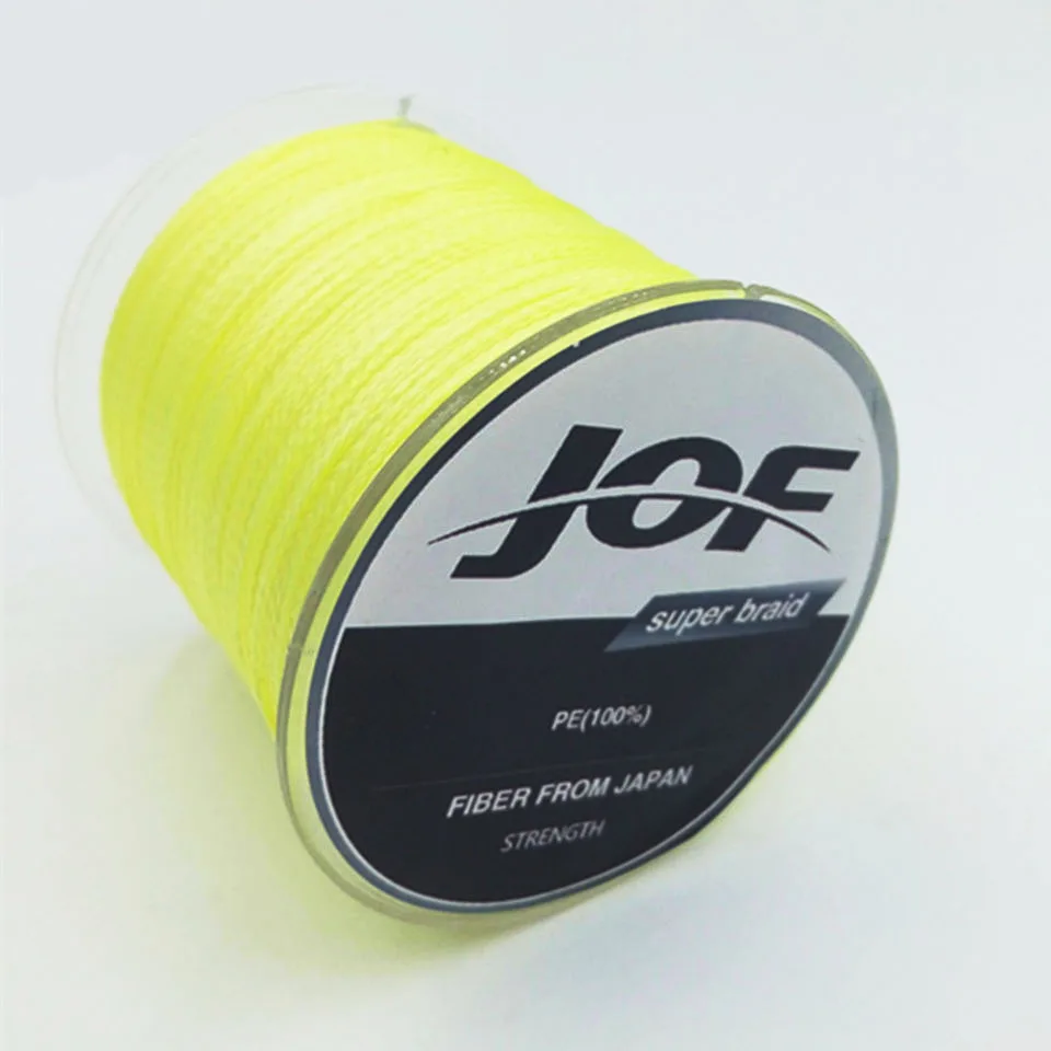 Yellow GoByGo 4 нити 100 м 8-100LB PE мультифиламентная супер плетеная леска для ловли карпа - Цвет: Yellow