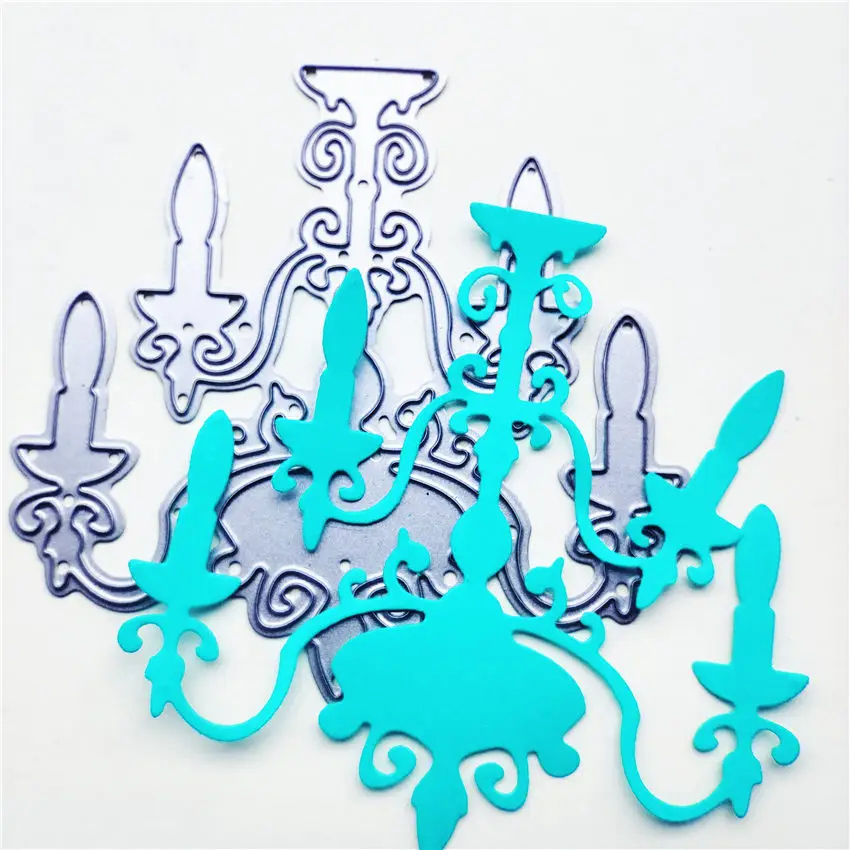 Оптовая продажа штампы для высечки люстра в виде свечи металлическая поделка