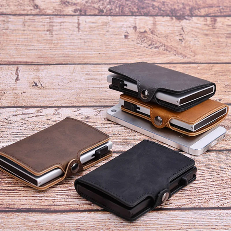 2020 Новый блокирующий RFID алюминиевый ID кредитный держатель для карт винтажный